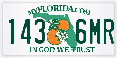 FL license plate 1436MR
