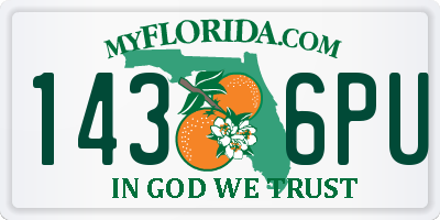 FL license plate 1436PU