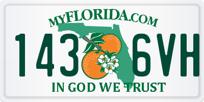 FL license plate 1436VH