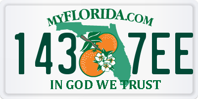 FL license plate 1437EE