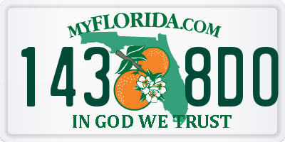 FL license plate 1438DO