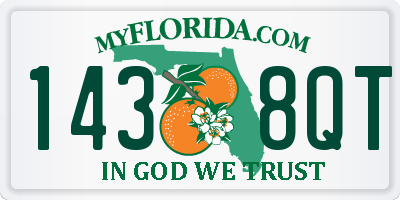 FL license plate 1438QT