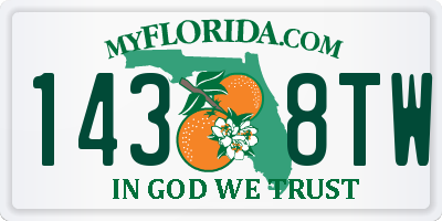 FL license plate 1438TW