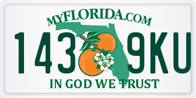 FL license plate 1439KU