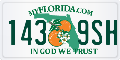 FL license plate 1439SH