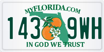FL license plate 1439WH