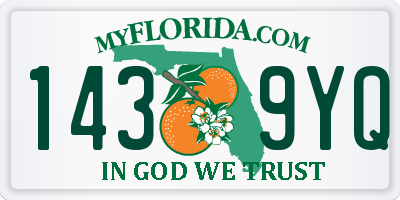 FL license plate 1439YQ