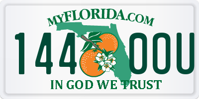 FL license plate 1440OU