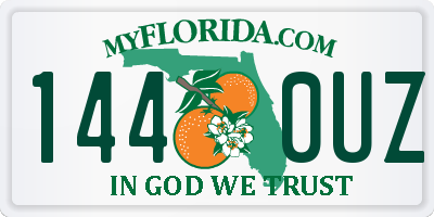 FL license plate 1440UZ
