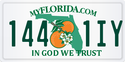 FL license plate 1441IY