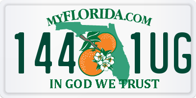 FL license plate 1441UG
