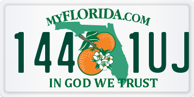 FL license plate 1441UJ