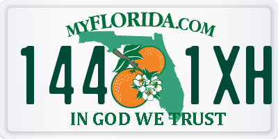 FL license plate 1441XH