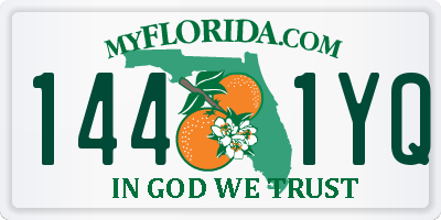 FL license plate 1441YQ