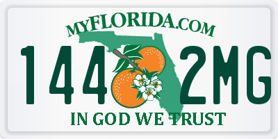 FL license plate 1442MG