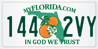 FL license plate 1442VY