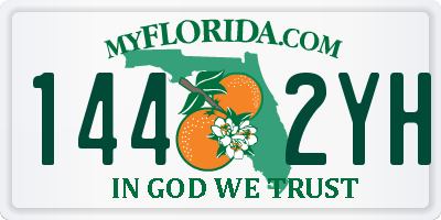 FL license plate 1442YH