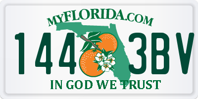 FL license plate 1443BV