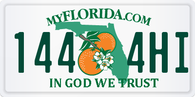 FL license plate 1444HI