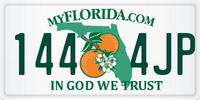 FL license plate 1444JP