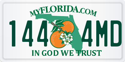 FL license plate 1444MD