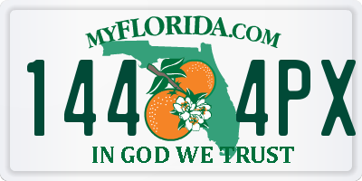 FL license plate 1444PX
