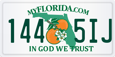 FL license plate 1445IJ