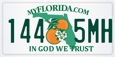 FL license plate 1445MH