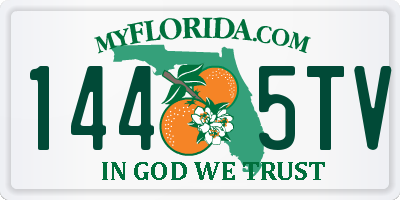 FL license plate 1445TV
