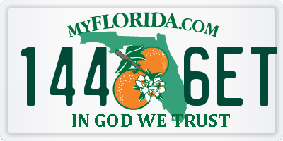FL license plate 1446ET