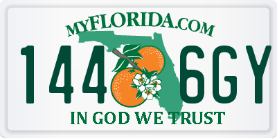 FL license plate 1446GY