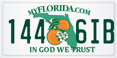 FL license plate 1446IB