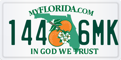 FL license plate 1446MK