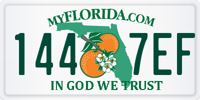 FL license plate 1447EF
