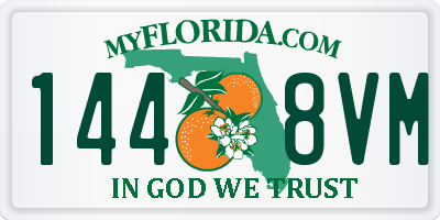 FL license plate 1448VM