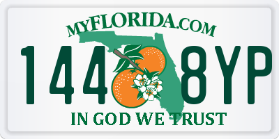 FL license plate 1448YP
