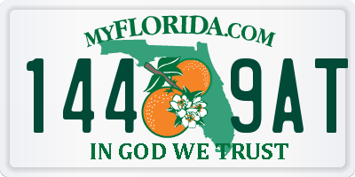 FL license plate 1449AT