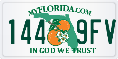 FL license plate 1449FV