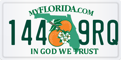 FL license plate 1449RQ