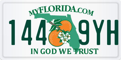 FL license plate 1449YH