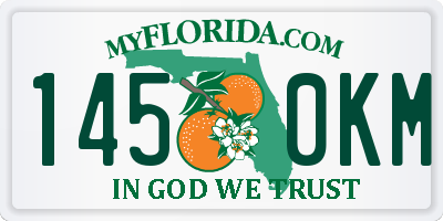 FL license plate 1450KM