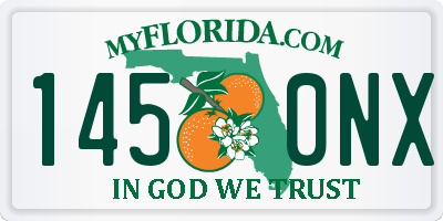 FL license plate 1450NX