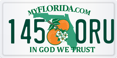 FL license plate 1450RU