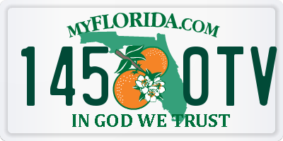 FL license plate 1450TV