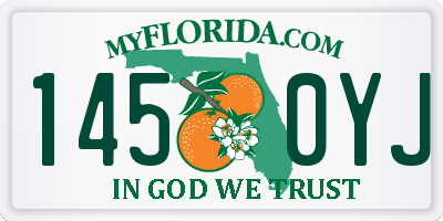 FL license plate 1450YJ