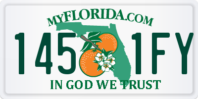 FL license plate 1451FY