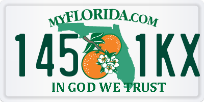 FL license plate 1451KX