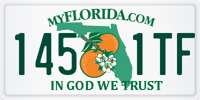 FL license plate 1451TF