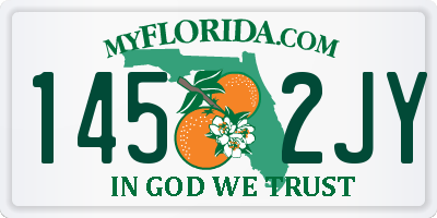 FL license plate 1452JY