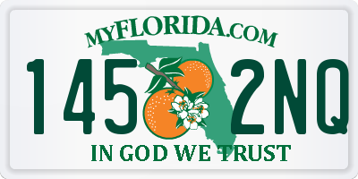 FL license plate 1452NQ